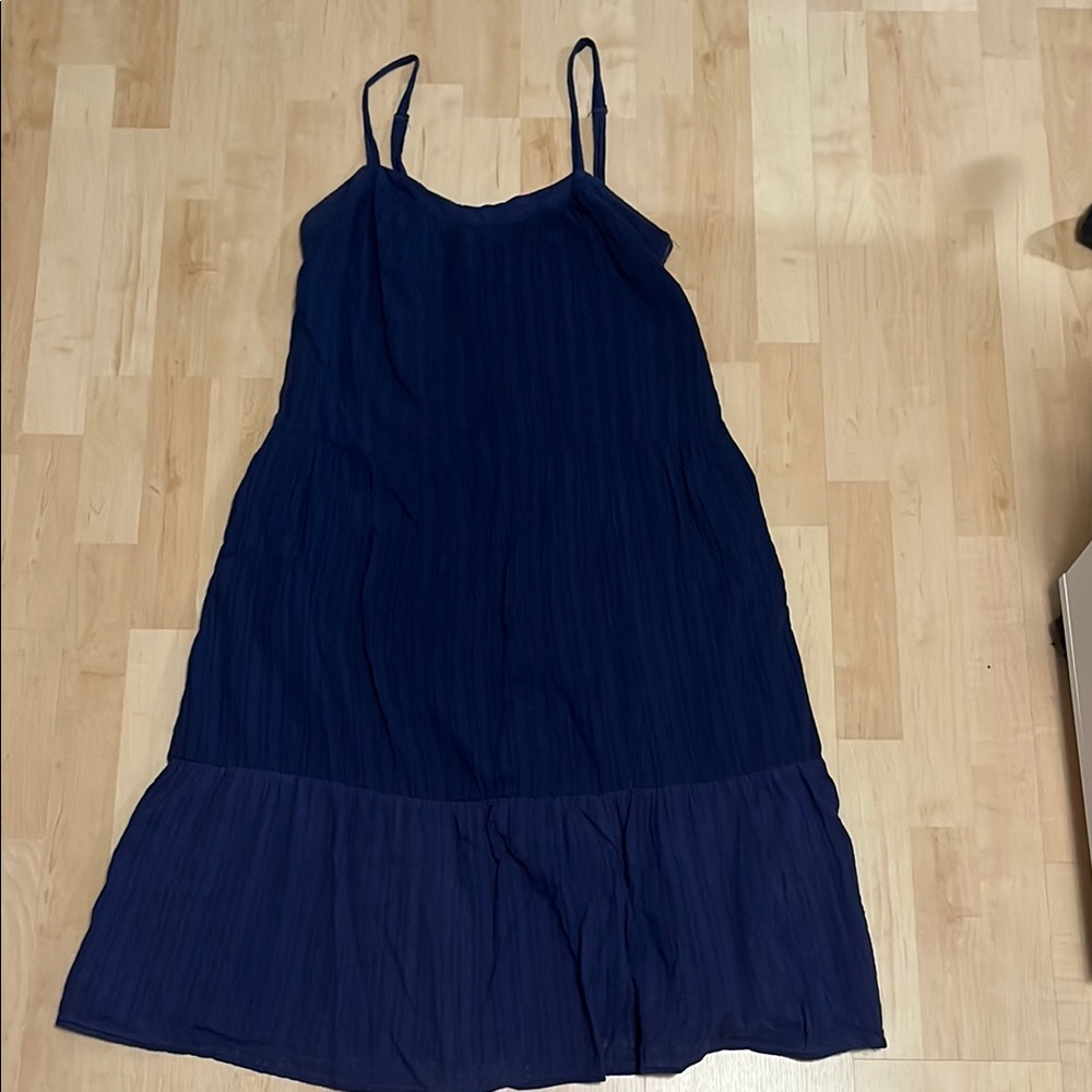 Knox Rose  Navy Blue Midi Dress